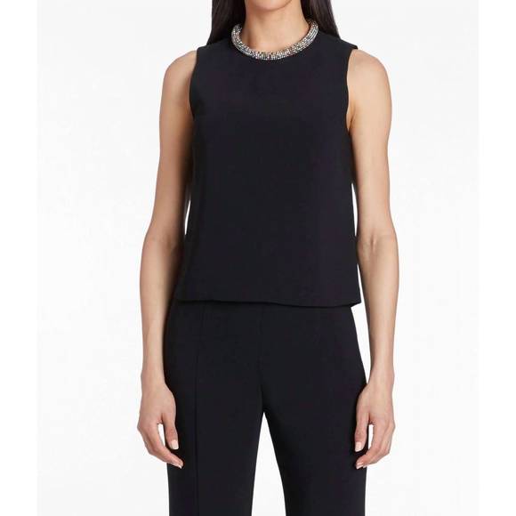 NEW AMANDA UPRICHARD connie top in black - Picture 1 of 4